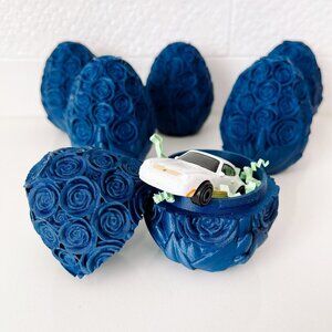 Rose-Covered Easter Eggs – Handcrafted Party Favors, Spring Decor, Wedding Gifts